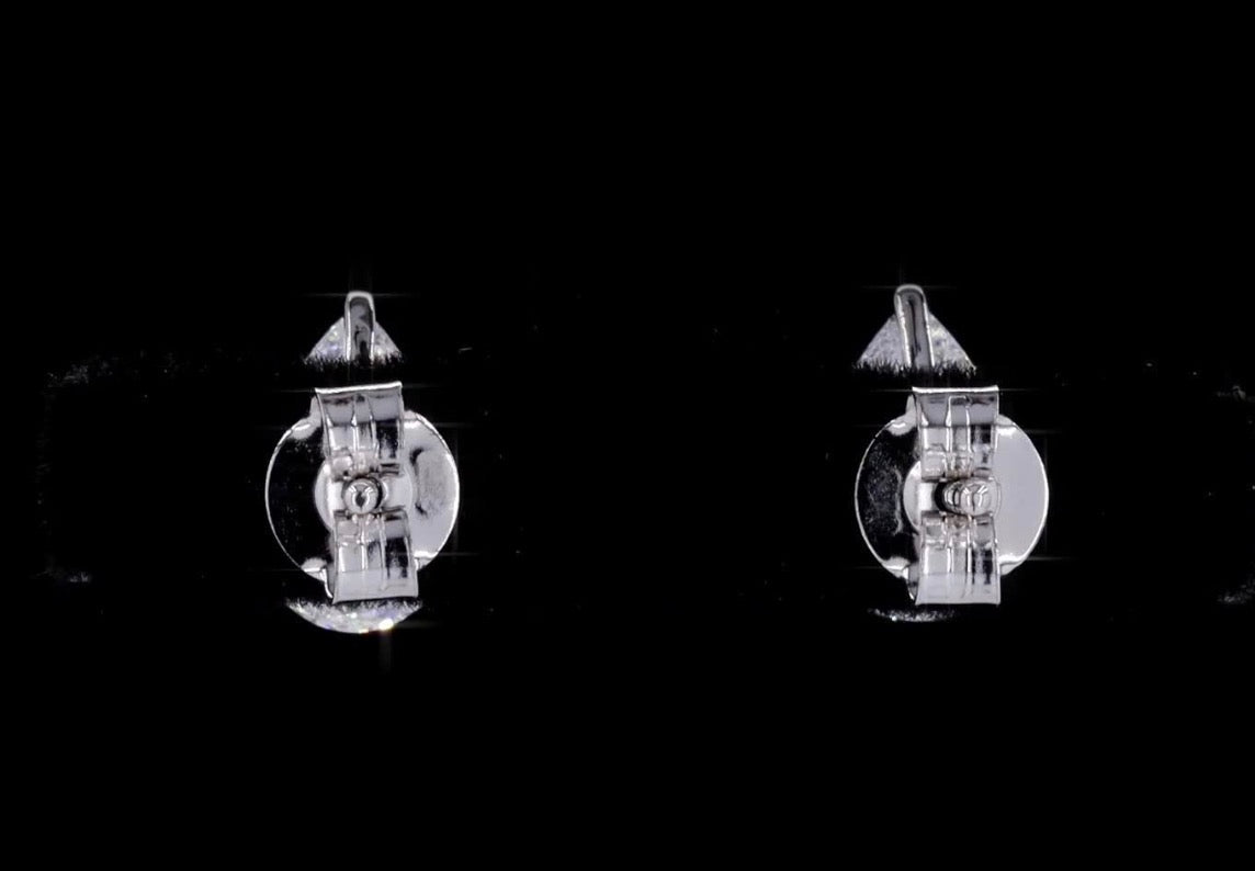 2 CT Pear Lab-Grown Diamond Stud Earrings – 14K White Gold
