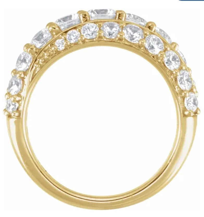 2.25 CTW Round Lab Diamond Ring 14K White Gold”