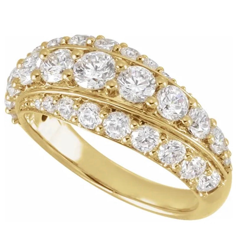 2.25 CTW Round Lab Diamond Ring 14K White Gold”