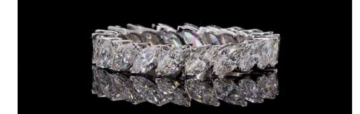 3 CT Marquise Lab Diamond Eternity Band