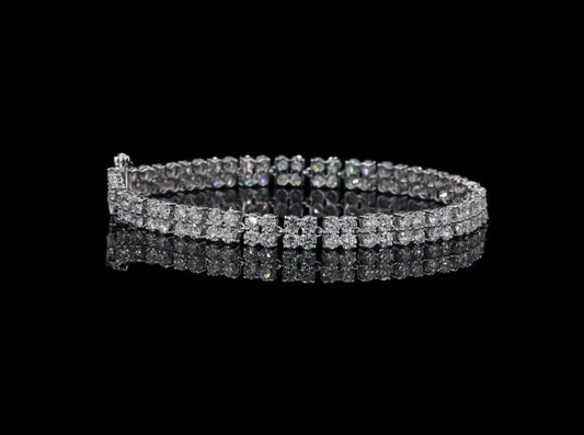 7 CT Round Lab Diamond Fashion Bracelet