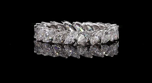 3 CT Marquise Lab Diamond Eternity Band